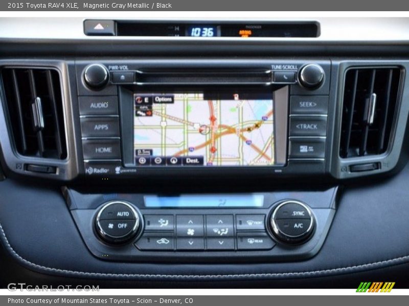 Magnetic Gray Metallic / Black 2015 Toyota RAV4 XLE