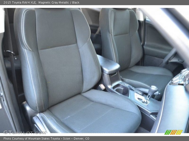 Magnetic Gray Metallic / Black 2015 Toyota RAV4 XLE