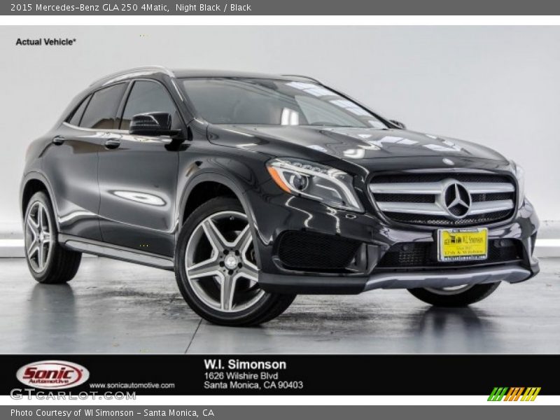 Night Black / Black 2015 Mercedes-Benz GLA 250 4Matic