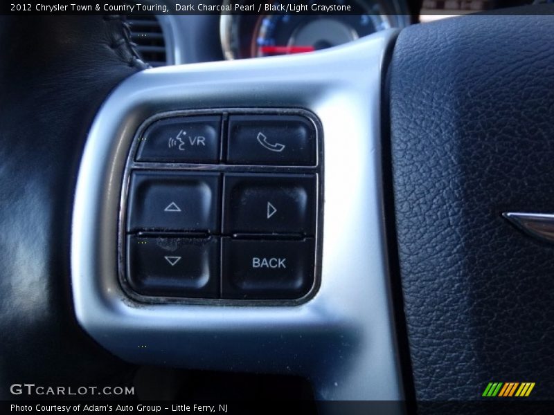 Dark Charcoal Pearl / Black/Light Graystone 2012 Chrysler Town & Country Touring