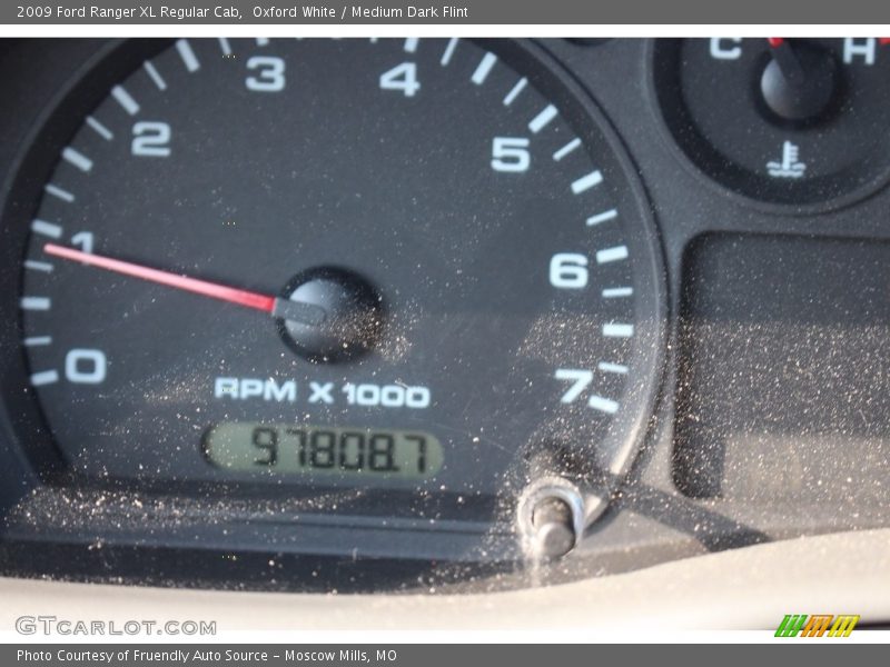 Oxford White / Medium Dark Flint 2009 Ford Ranger XL Regular Cab