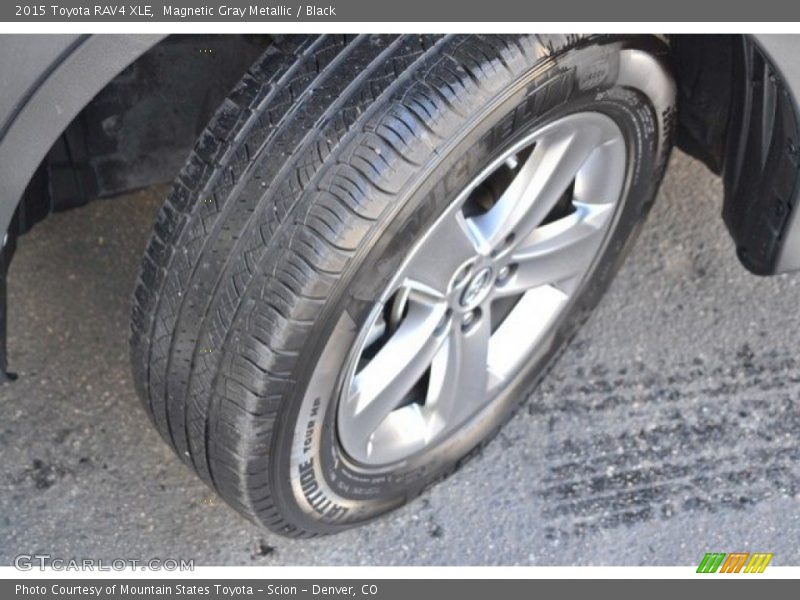Magnetic Gray Metallic / Black 2015 Toyota RAV4 XLE