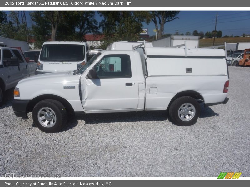 Oxford White / Medium Dark Flint 2009 Ford Ranger XL Regular Cab