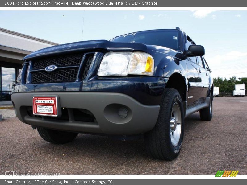 Deep Wedgewood Blue Metallic / Dark Graphite 2001 Ford Explorer Sport Trac 4x4