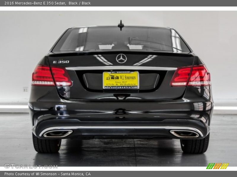 Black / Black 2016 Mercedes-Benz E 350 Sedan