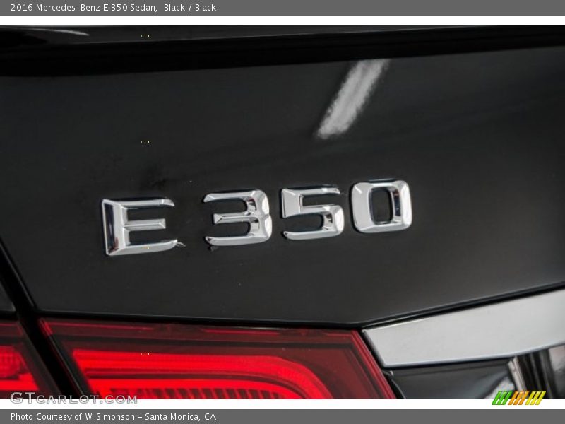 Black / Black 2016 Mercedes-Benz E 350 Sedan