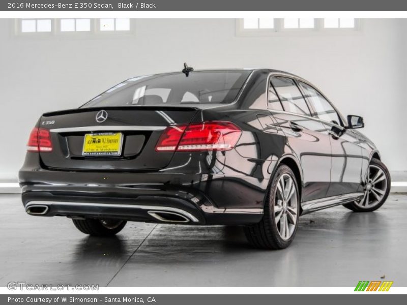 Black / Black 2016 Mercedes-Benz E 350 Sedan