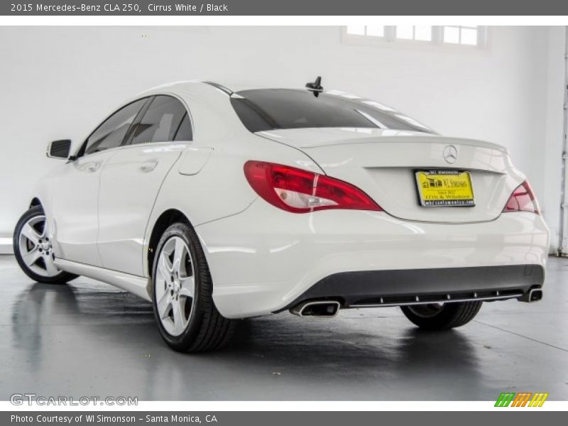 Cirrus White / Black 2015 Mercedes-Benz CLA 250