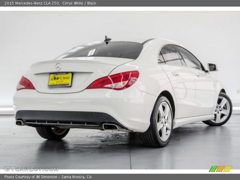 Cirrus White / Black 2015 Mercedes-Benz CLA 250
