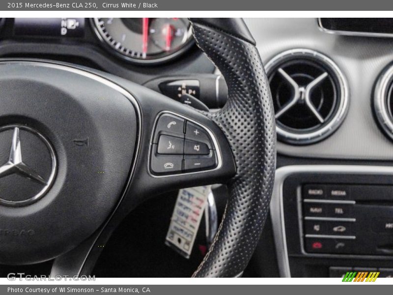 Cirrus White / Black 2015 Mercedes-Benz CLA 250