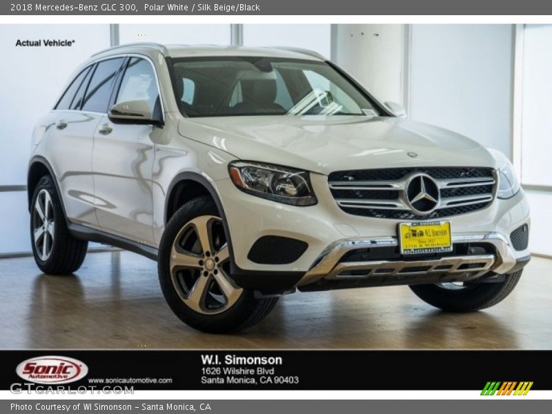 Polar White / Silk Beige/Black 2018 Mercedes-Benz GLC 300