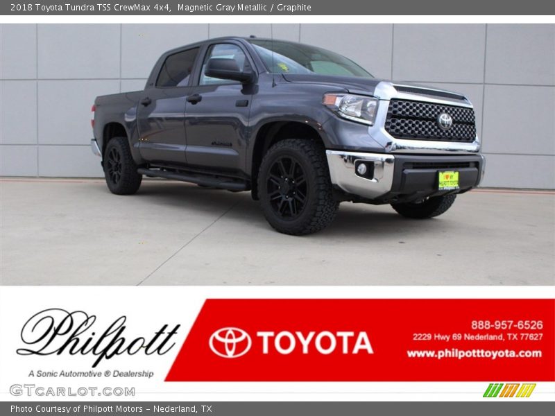 Magnetic Gray Metallic / Graphite 2018 Toyota Tundra TSS CrewMax 4x4