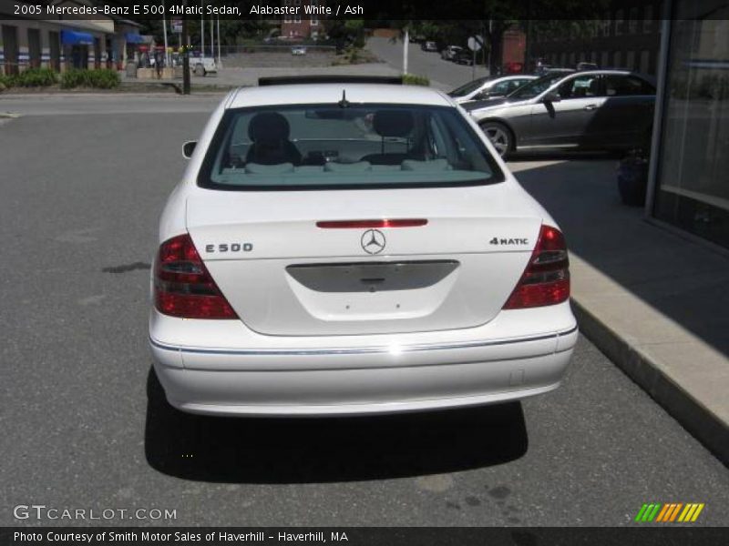 Alabaster White / Ash 2005 Mercedes-Benz E 500 4Matic Sedan