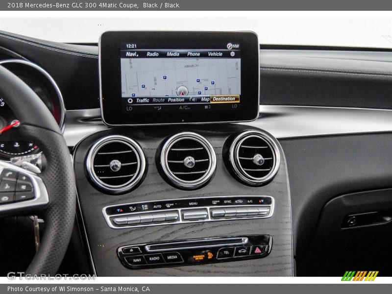 Controls of 2018 GLC 300 4Matic Coupe