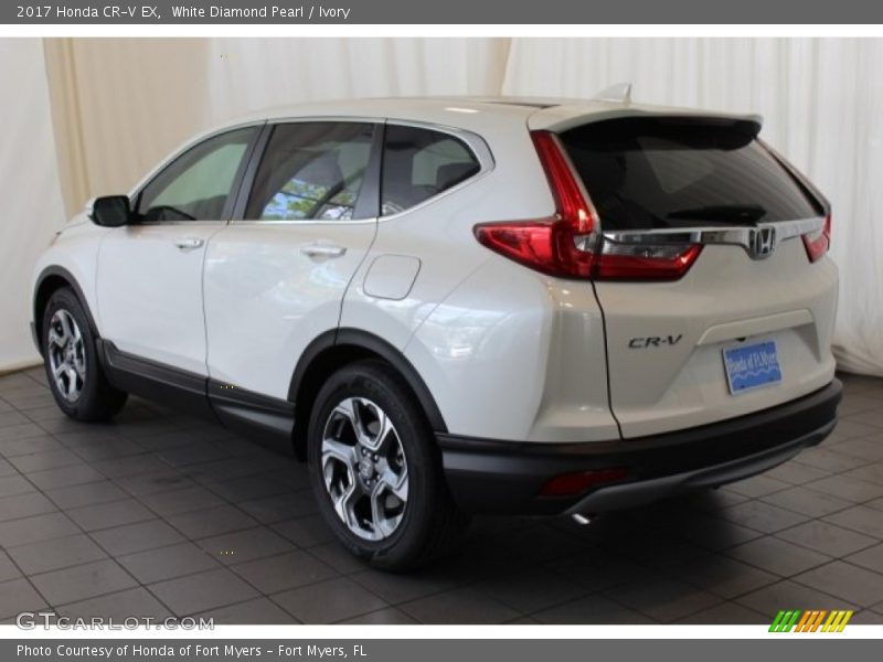 White Diamond Pearl / Ivory 2017 Honda CR-V EX
