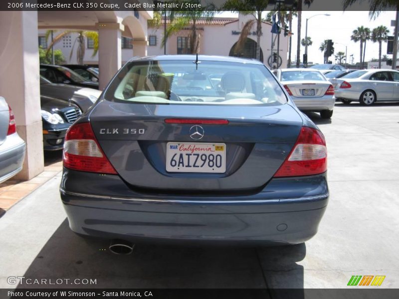 Cadet Blue Metallic / Stone 2006 Mercedes-Benz CLK 350 Coupe