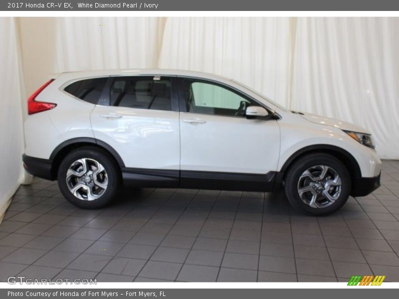 White Diamond Pearl / Ivory 2017 Honda CR-V EX