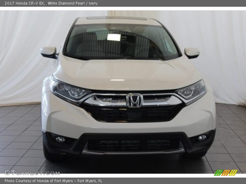 White Diamond Pearl / Ivory 2017 Honda CR-V EX