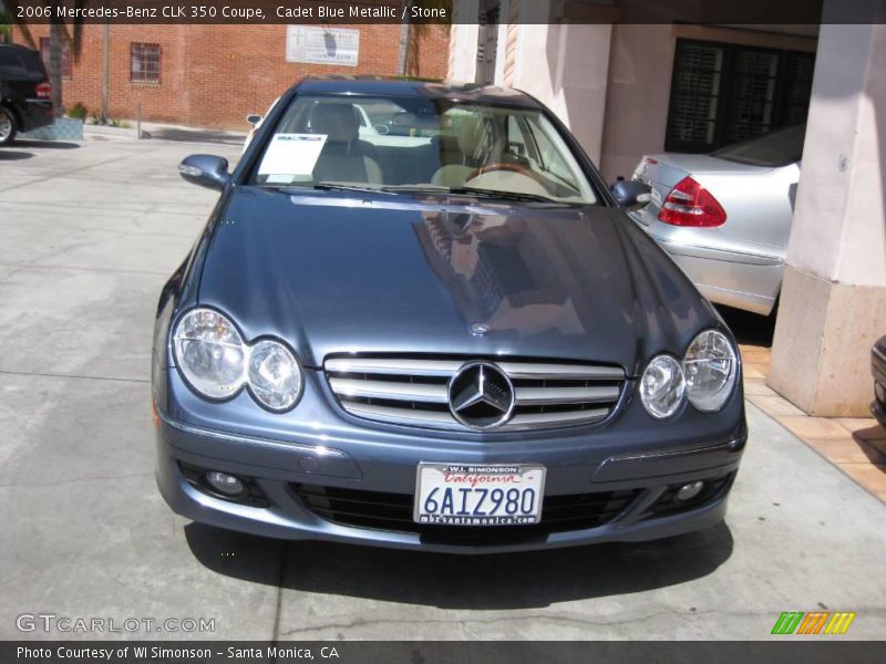 Cadet Blue Metallic / Stone 2006 Mercedes-Benz CLK 350 Coupe