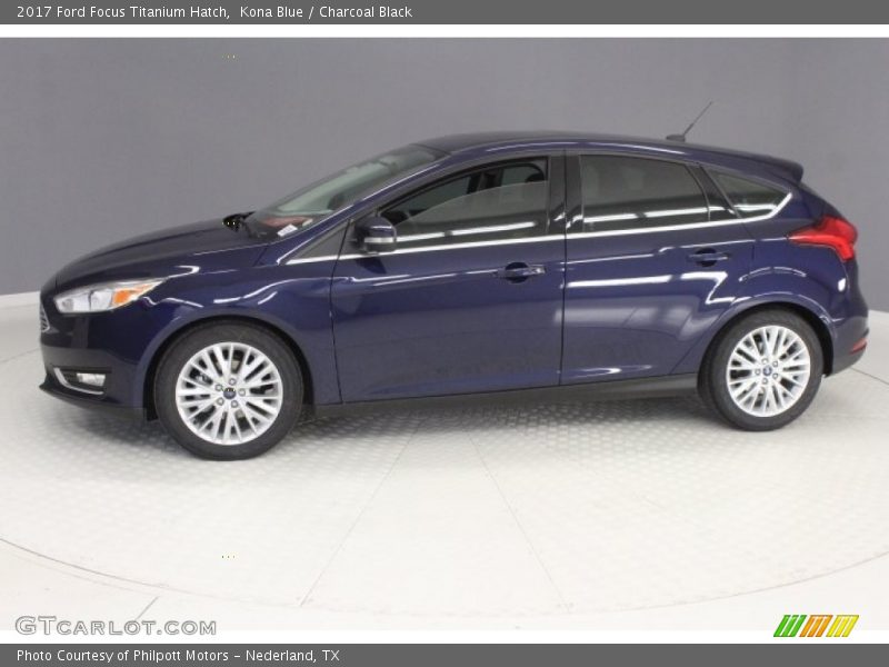 Kona Blue / Charcoal Black 2017 Ford Focus Titanium Hatch