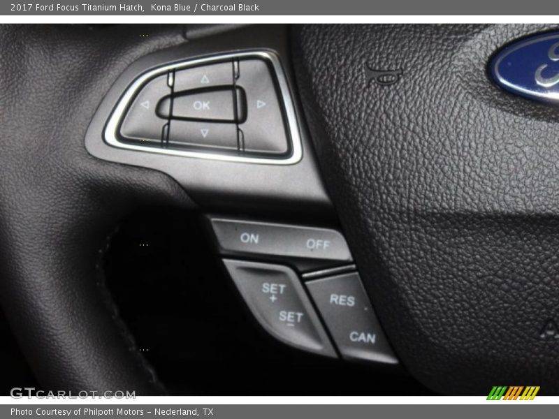 Kona Blue / Charcoal Black 2017 Ford Focus Titanium Hatch