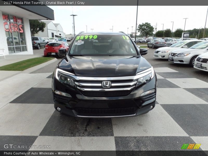 Crystal Black Pearl / Gray 2017 Honda Pilot Touring