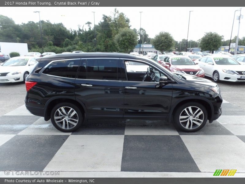Crystal Black Pearl / Gray 2017 Honda Pilot Touring