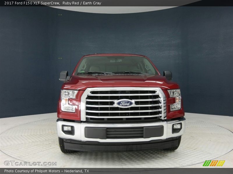 Ruby Red / Earth Gray 2017 Ford F150 XLT SuperCrew