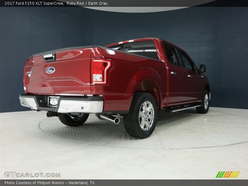 Ruby Red / Earth Gray 2017 Ford F150 XLT SuperCrew