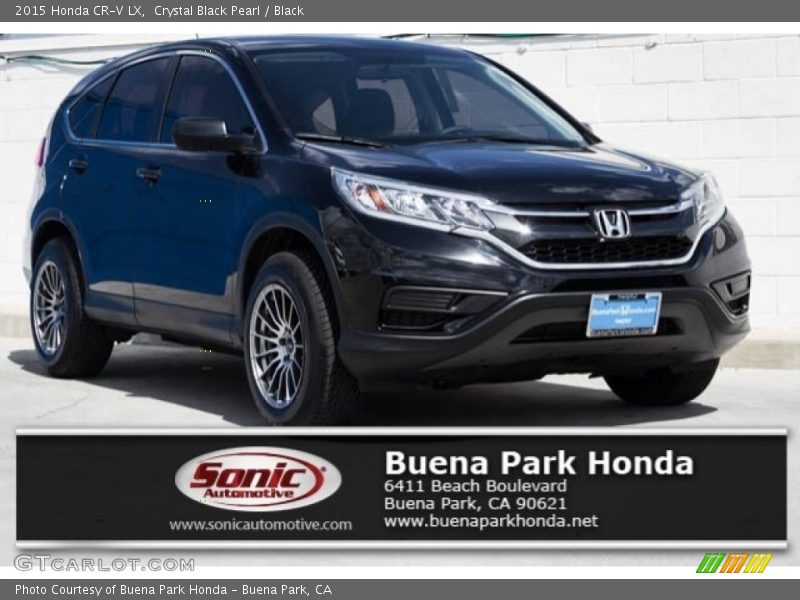 Crystal Black Pearl / Black 2015 Honda CR-V LX