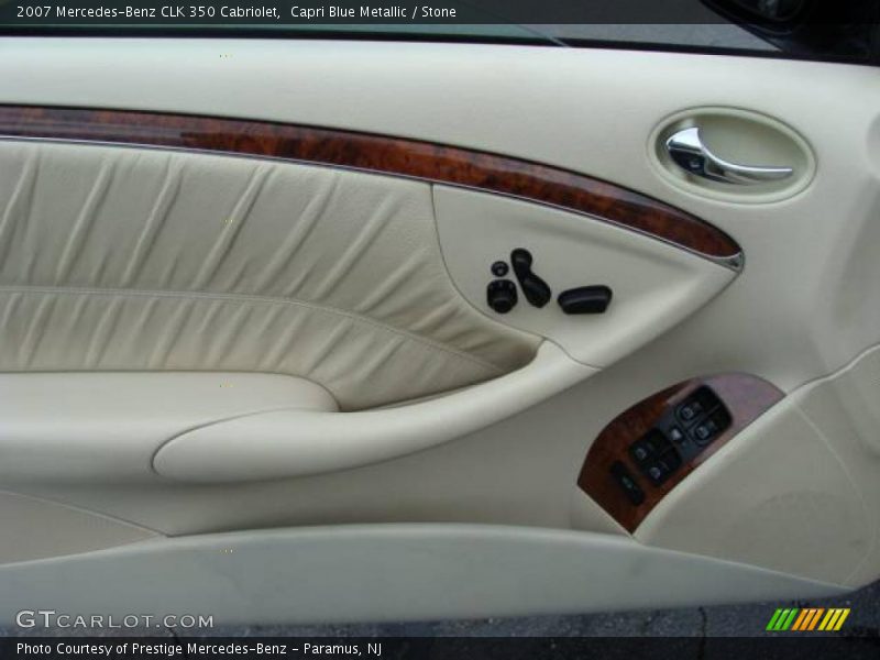 Capri Blue Metallic / Stone 2007 Mercedes-Benz CLK 350 Cabriolet