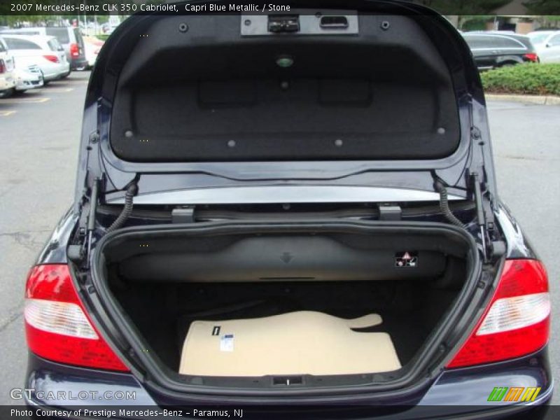 Capri Blue Metallic / Stone 2007 Mercedes-Benz CLK 350 Cabriolet