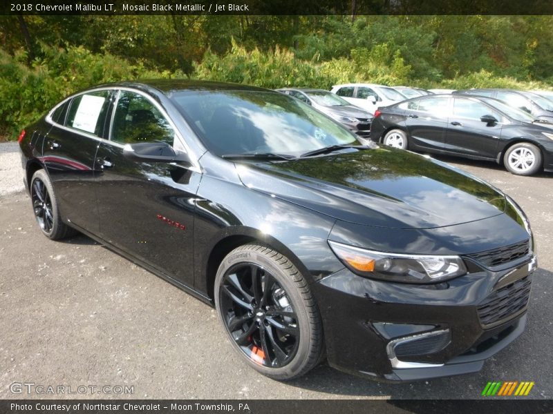Mosaic Black Metallic / Jet Black 2018 Chevrolet Malibu LT