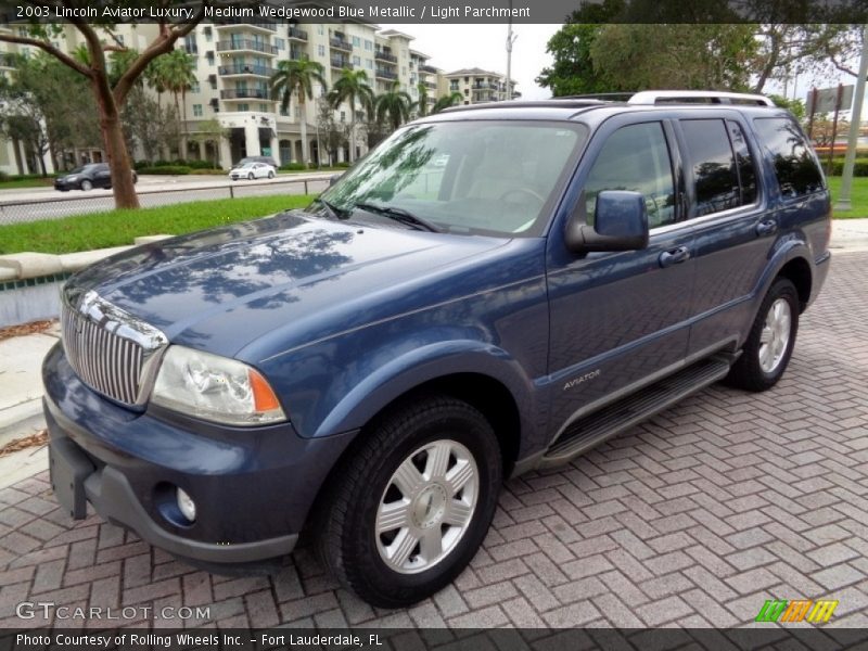 Medium Wedgewood Blue Metallic / Light Parchment 2003 Lincoln Aviator Luxury