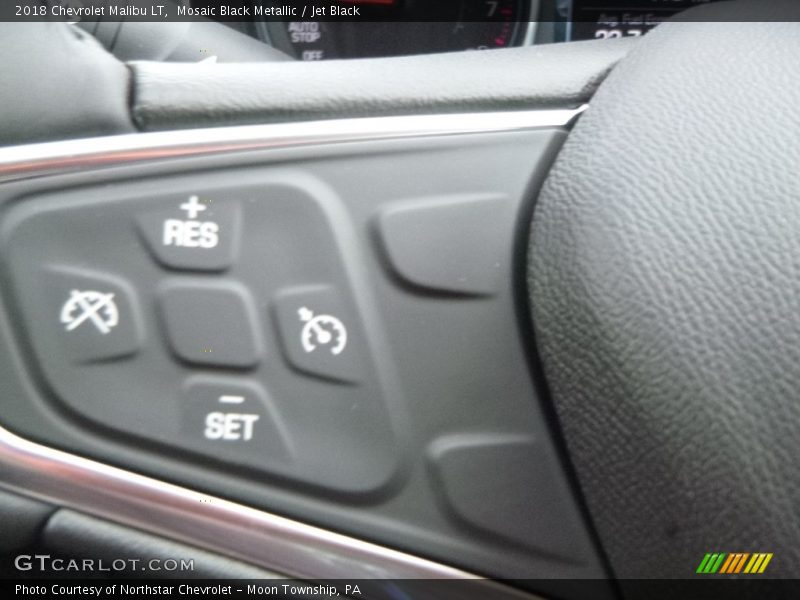 Mosaic Black Metallic / Jet Black 2018 Chevrolet Malibu LT