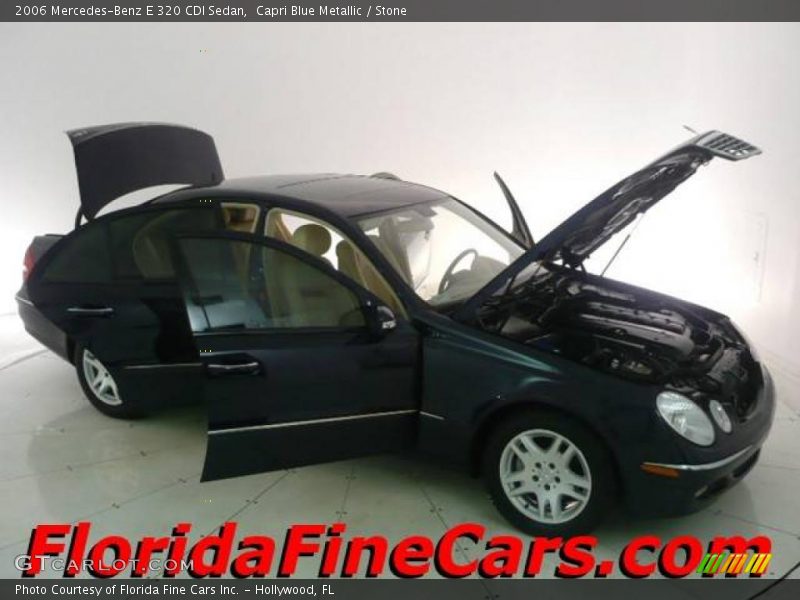 Capri Blue Metallic / Stone 2006 Mercedes-Benz E 320 CDI Sedan