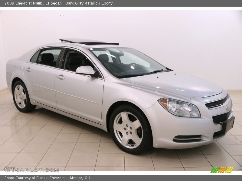 Dark Gray Metallic / Ebony 2009 Chevrolet Malibu LT Sedan