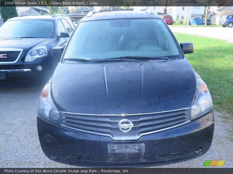 Galaxy Black Metallic / Gray 2008 Nissan Quest 3.5 S