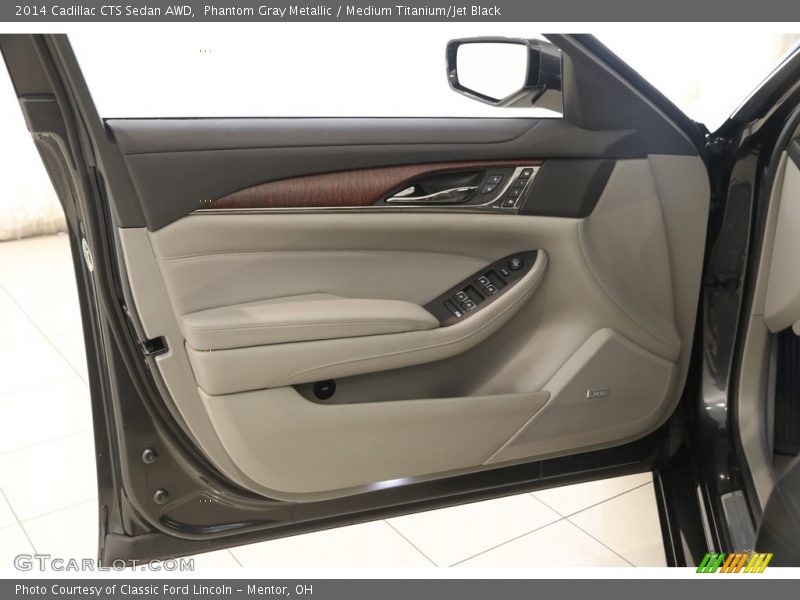 Phantom Gray Metallic / Medium Titanium/Jet Black 2014 Cadillac CTS Sedan AWD
