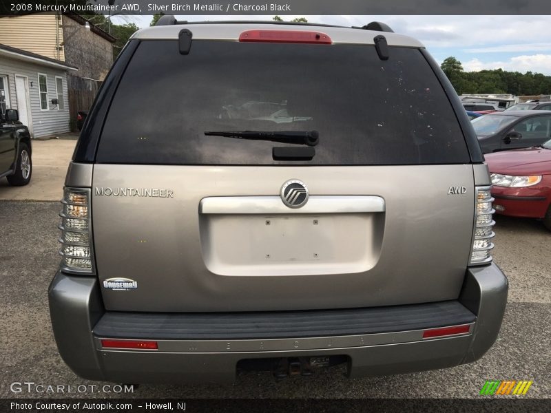 Silver Birch Metallic / Charcoal Black 2008 Mercury Mountaineer AWD