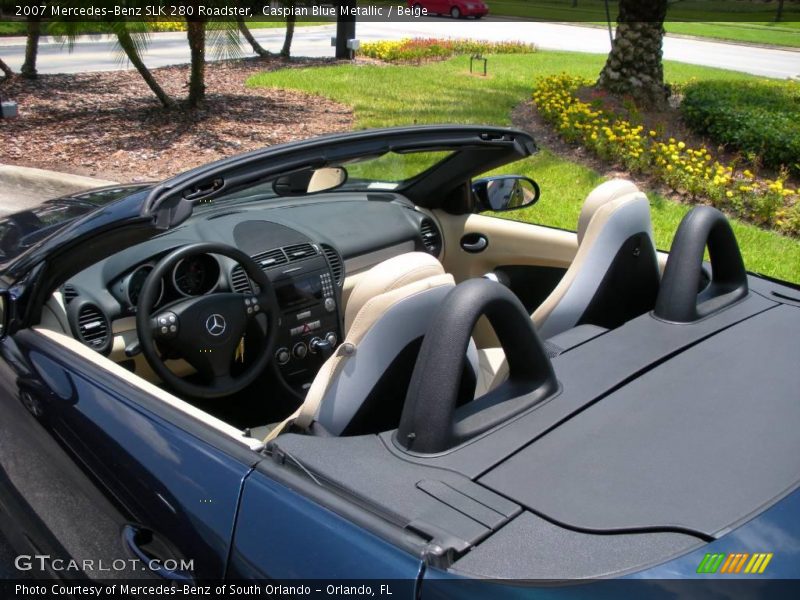 Caspian Blue Metallic / Beige 2007 Mercedes-Benz SLK 280 Roadster