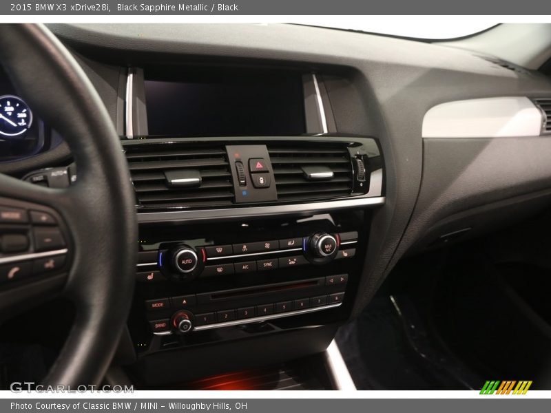 Black Sapphire Metallic / Black 2015 BMW X3 xDrive28i