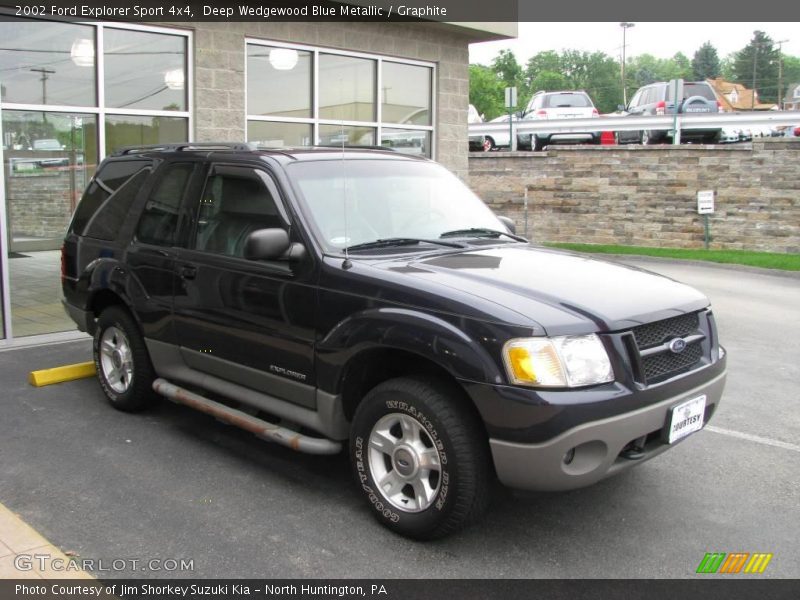 Deep Wedgewood Blue Metallic / Graphite 2002 Ford Explorer Sport 4x4