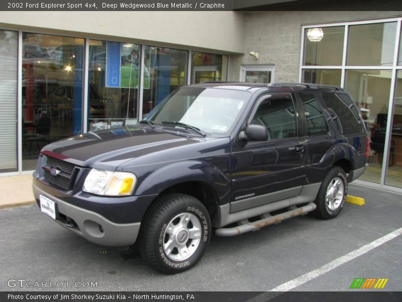 Deep Wedgewood Blue Metallic / Graphite 2002 Ford Explorer Sport 4x4