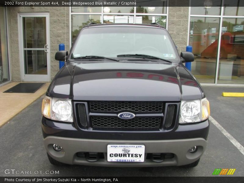 Deep Wedgewood Blue Metallic / Graphite 2002 Ford Explorer Sport 4x4