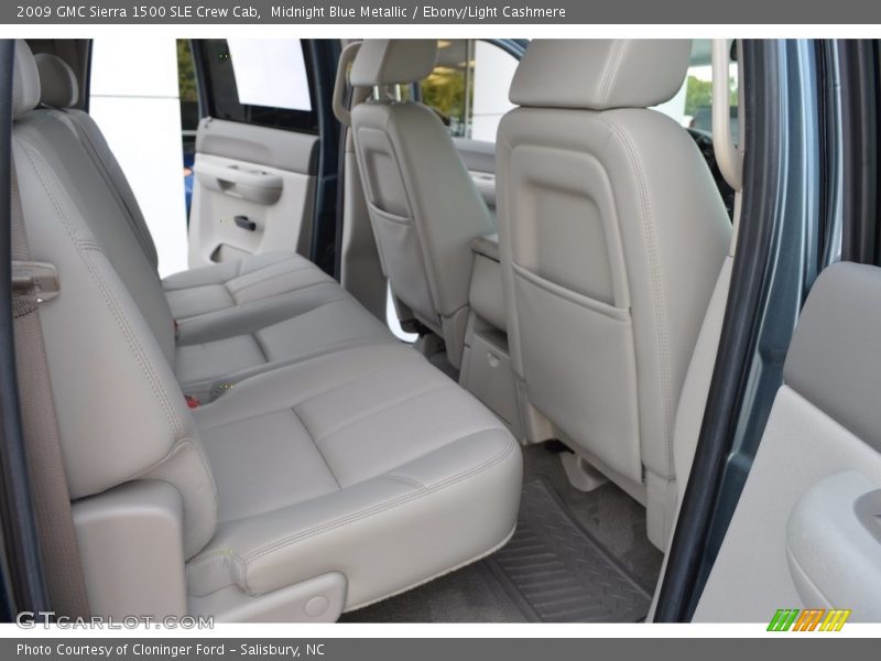 Midnight Blue Metallic / Ebony/Light Cashmere 2009 GMC Sierra 1500 SLE Crew Cab