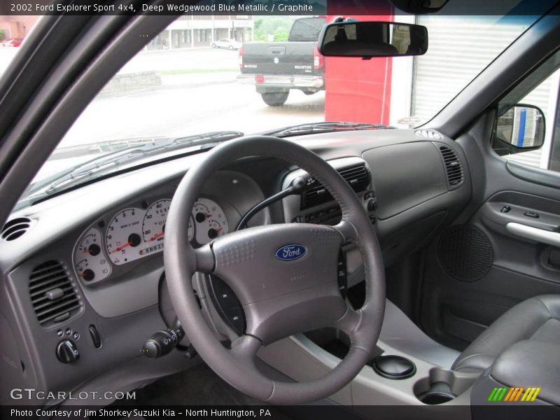 Deep Wedgewood Blue Metallic / Graphite 2002 Ford Explorer Sport 4x4