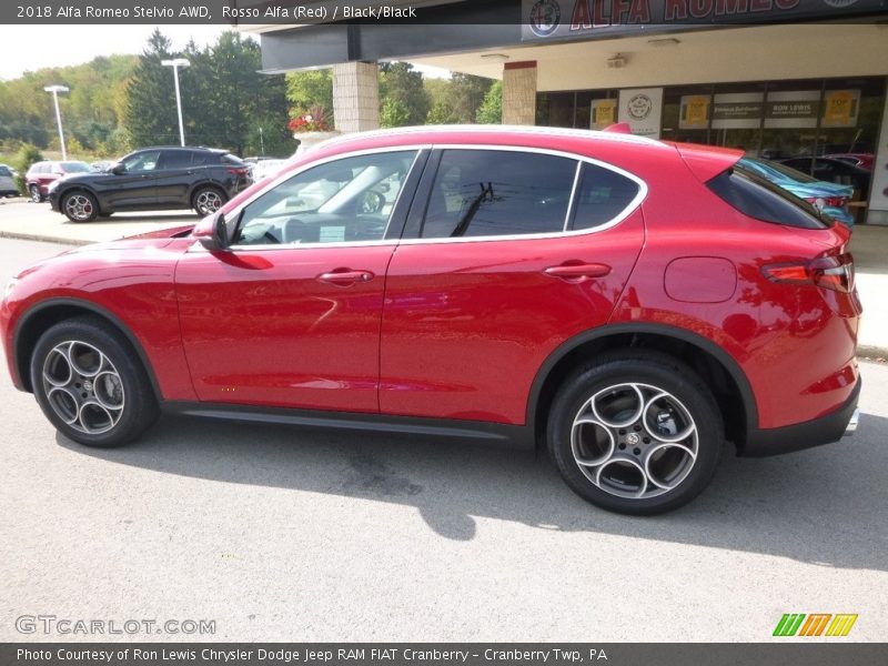 Rosso Alfa (Red) / Black/Black 2018 Alfa Romeo Stelvio AWD