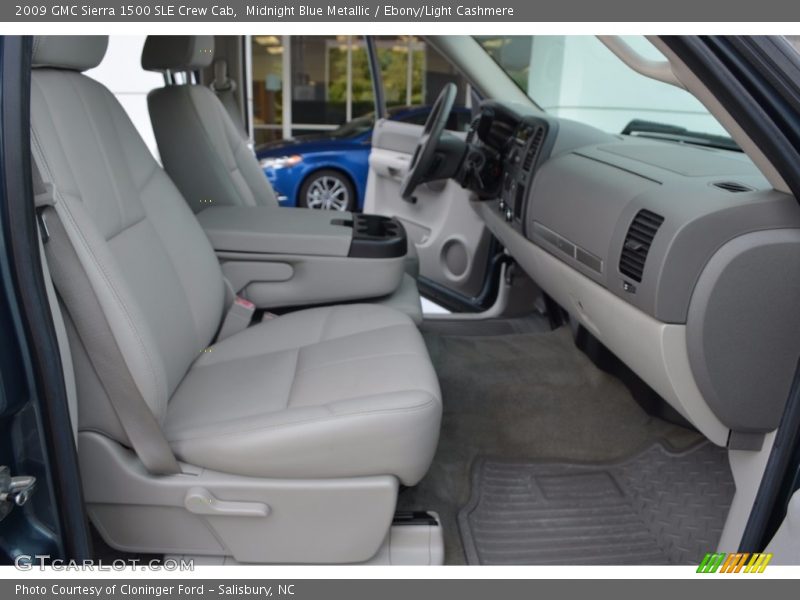 Midnight Blue Metallic / Ebony/Light Cashmere 2009 GMC Sierra 1500 SLE Crew Cab