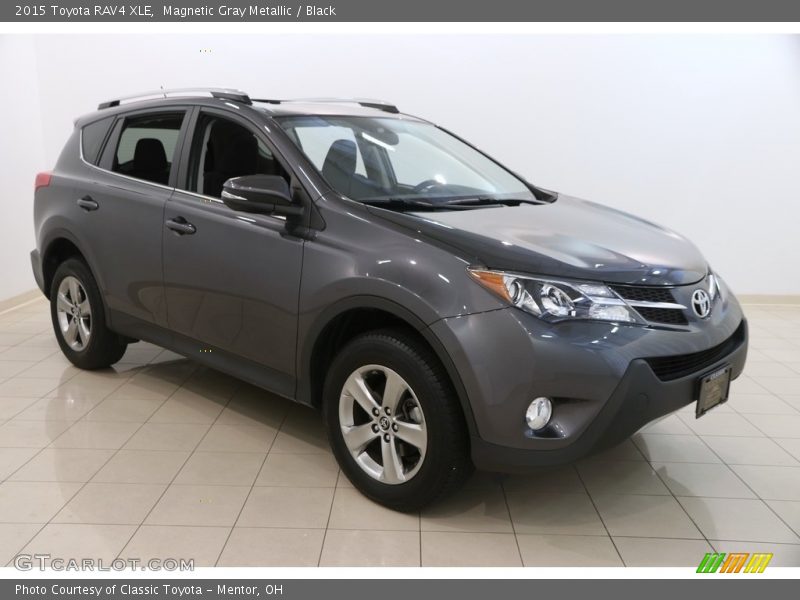 Magnetic Gray Metallic / Black 2015 Toyota RAV4 XLE